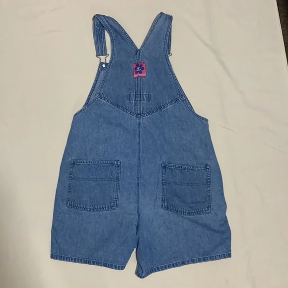 Vintage Big Dogs Denim Overall Shorts